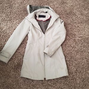 Tommy Hilfiger off white soft shell coat